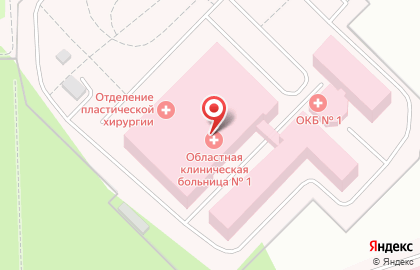Консультативно-диагностическая поликлиника, Тюменская областная клиническая больница №1 на карте