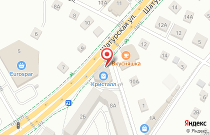 ТЦ Кристалл на Шатурской улице на карте