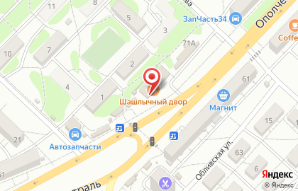 Шашлычная 33 кафе стритфуда в Краснооктябрьском районе на карте