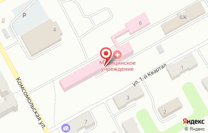 Краснобродская городская больница на карте