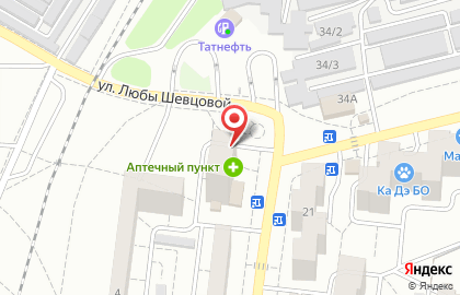 Киоск по изготовлению ключей, Советский район на улице Генерала Перхоровича на карте