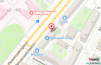 Цветочный склад в Москве на карте