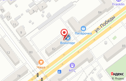 Салон-парикмахерская Престиж в Советском районе на карте