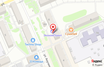 Фрисби, ООО ЕРЦ-Финансовая логистика на улице Анучина на карте