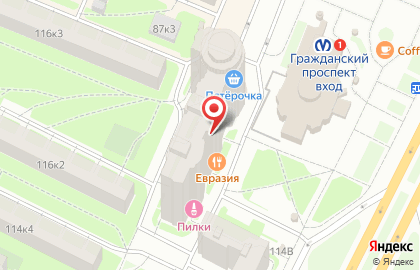 Мир Секонд Хенд на Гражданском проспекте на карте