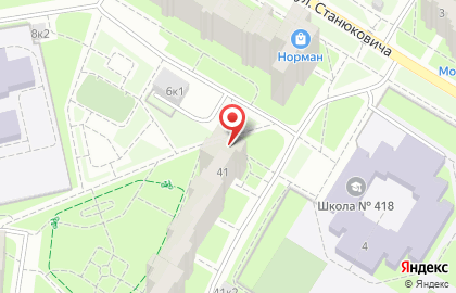 Аварийно-диспетчерская служба жэс № 1 в Кронштадтском районе на карте