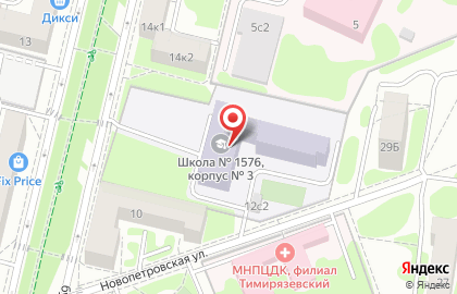 Гимназия №1576 с дошкольным отделением на бульваре Матроса Железняка на карте