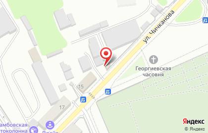 Компания Гефест на улице Чичканова на карте