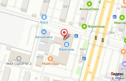 Сеть магазинов тканей и швейной фурнитуры на проспекте Октября на карте