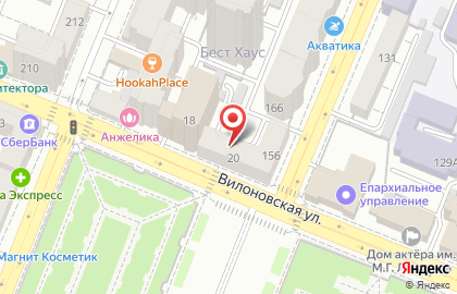 Банкомат АКБ Абсолют Банк, филиал в г. Самаре на Вилоновской улице на карте