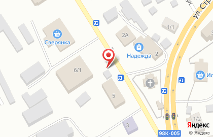 Киоск по продаже фруктов и овощей на Советской улице на карте