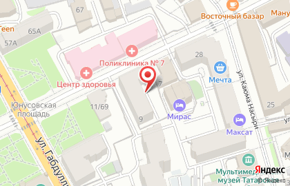 Ваша свадьба на улице Фатыха Карима на карте