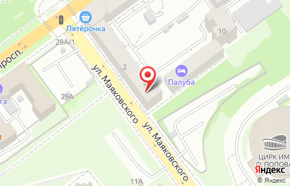 Ресторан Арт-шоу на улице Маяковского на карте