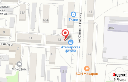 Супермаркет Магнит в Дачном переулке на карте