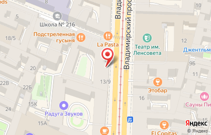 Магазин трикотажной одежды Белорусский трикотаж на метро Владимирская на карте