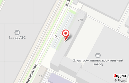 Псковский электромашиностроительный завод на Октябрьском проспекте на карте
