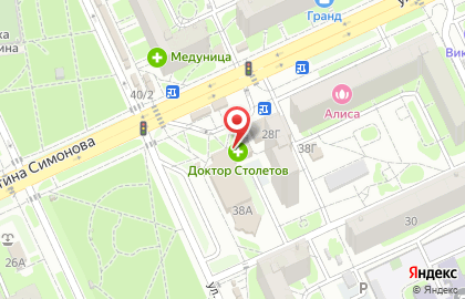 Аптека Доктор Столетов в Волгограде на карте