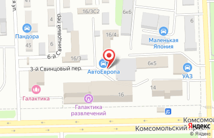 Сеть станций техосмотра Топсто на Комсомольском проспекте на карте