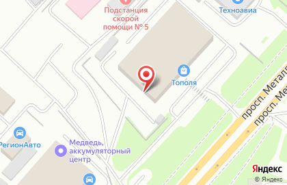 Центр Ямаха Мотор на проспекте Металлургов на карте