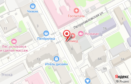Вертикаль на улице Николая Островского на карте