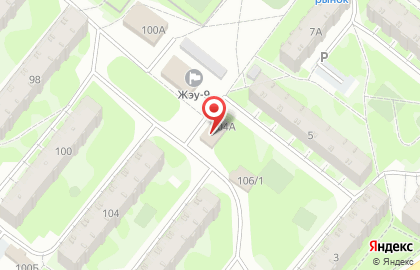 Продовольственный магазин на улице Ленина на карте