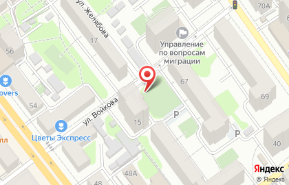 Центральный район Киоск по продаже фруктов и овощей в Центральном районе на карте