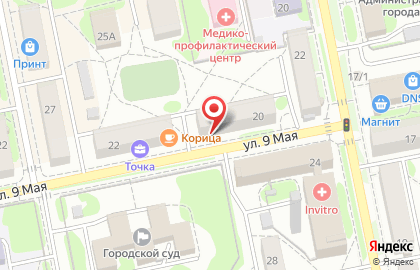 Фабрика мебели Галина на улице 9 Мая на карте