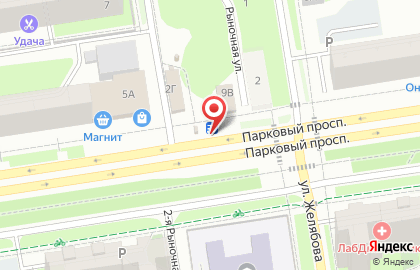 Магазин цветов на Парковом проспекте на карте