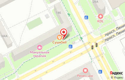 Салон красоты SoVa на проспекте Ленина на карте
