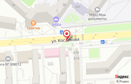 Софтборды от РА Санта на улице Костюкова на карте