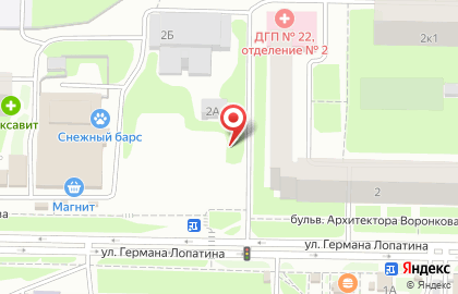 Автостоянка в Нижнем Новгороде на карте