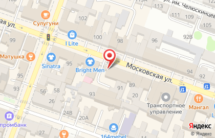 Цветочный салон Экспресс Букет 24 на Московской улице на карте