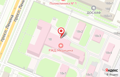 Дорожная клиническая больница на ст. Горький, ОАО РЖД на карте