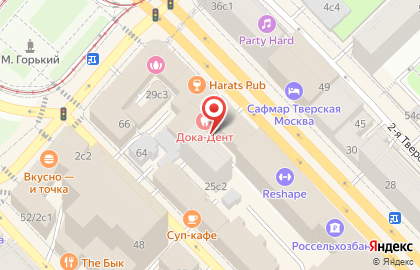 Клиника лазерной эпиляции NovoLASER на метро Маяковская на карте