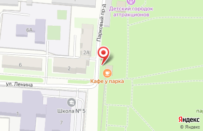 У парка в Парковом проезде на карте