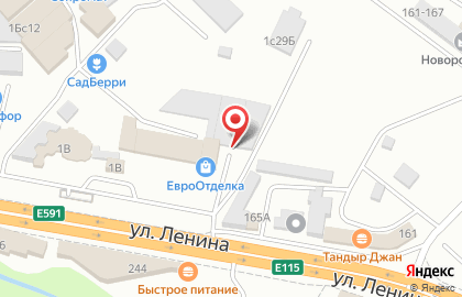 Магазин отделочных материалов ЕвроОтделка в Новороссийске на карте