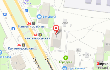 Удобный магазин Магнолия на Пролетарском проспекте на карте