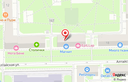 Туристическое агентство Чиптрип Петербург на метро Московская на карте