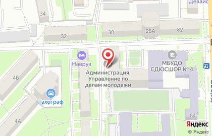 Администрация г. Челябинска Управление по делам молодежи на карте