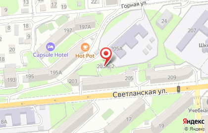 Аварийно-диспетчерская служба Тепловые сети на Светланской улице на карте