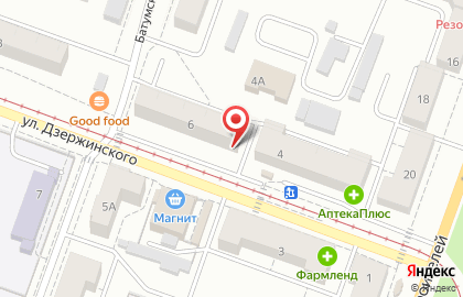 Ателье Кутюрье на улице Дзержинского на карте