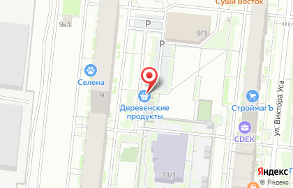 Киоск по продаже фруктов и овощей в Новосибирске на карте