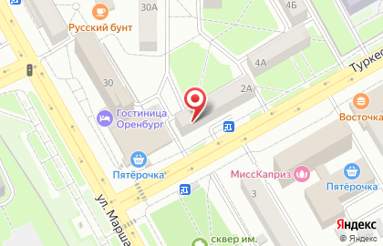 Торговая компания Ciel на Туркестанской улице на карте