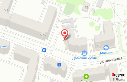 Торговая компания Юнона на улице Димитрова на карте