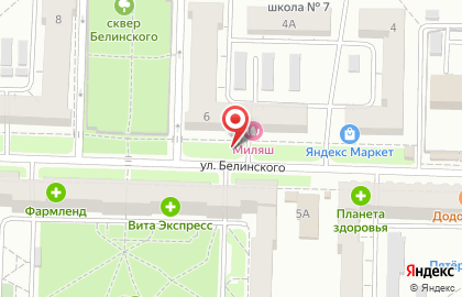 Виртуаль на улице Белинского на карте