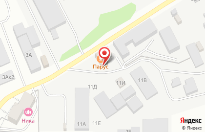 Ресторан Парус на Интернациональной улице на карте