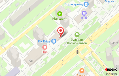 Магазин Машенька на улице Космонавтов на карте