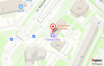 Супермаркет Пятёрочка на улице Ворошилова, 3 к 1 на карте