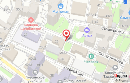 Постоянное Представительство Новосибирской области в городе Москве на карте
