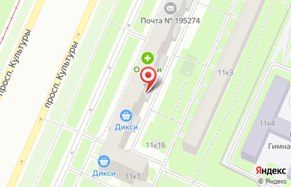 Участковый пункт полиции 17 отдел полиции, Управление МВД Калининского района на проспекте Просвещения на карте